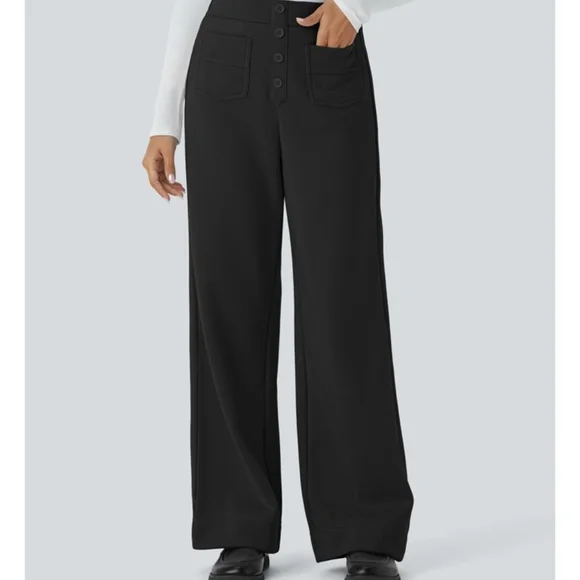 HALARA SoftlyZero™ Plush Thermal Pants in Black - Picture 7 of 8